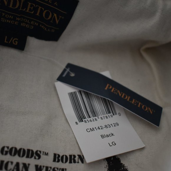 NWT Pendleton River Rock Sherpa Fleece Jacket L Black - Picture 14 of 15